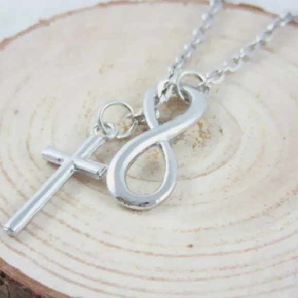 ✝️Silver Infinite Faith Necklace✝️ - Picture 3 of 8
